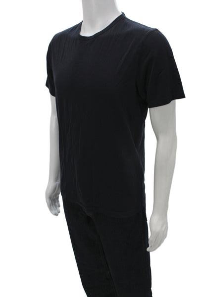 Theory Mens Basic Black 100% Cotton Crew Neck T-Shirt Size M