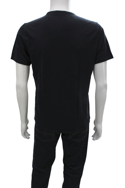 Theory Mens Basic Black 100% Cotton Crew Neck T-Shirt Size M