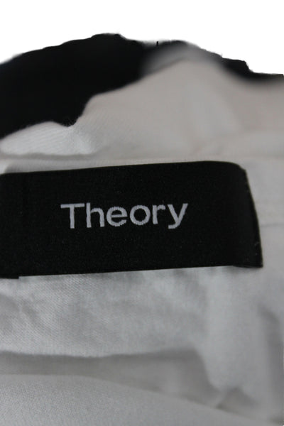 Theory Mens Basic Cotton Crew Neck Short Sleeve T-Shirt White Size M