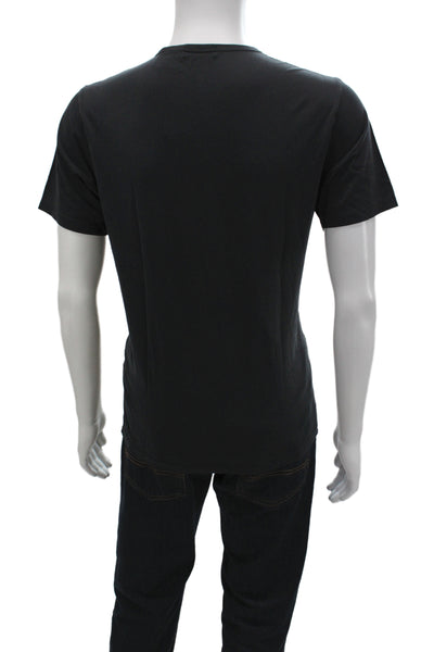Theory Mens Basic Crew Neck Black Cotton T-Shirt Size M
