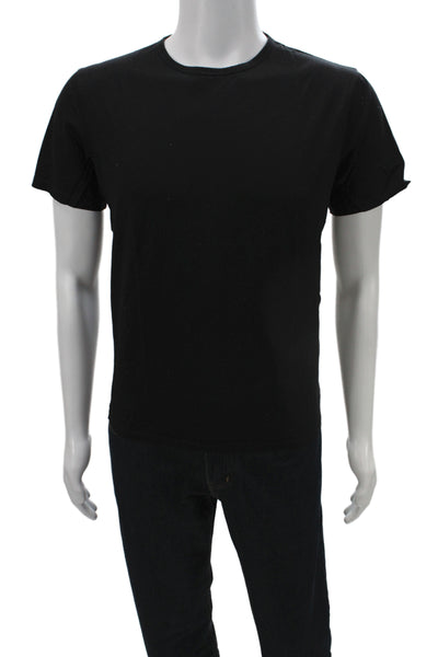 Theory Mens Black Basic T-Shirt Crew Neck Short Sleeve 100% Cotton Size M