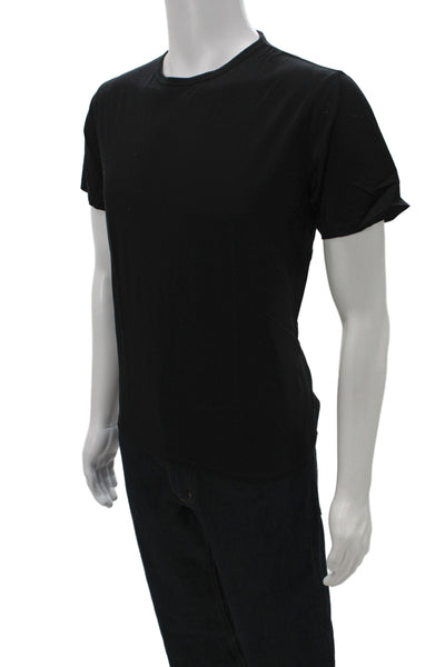 Theory Mens Black Basic T-Shirt Crew Neck Short Sleeve 100% Cotton Size M