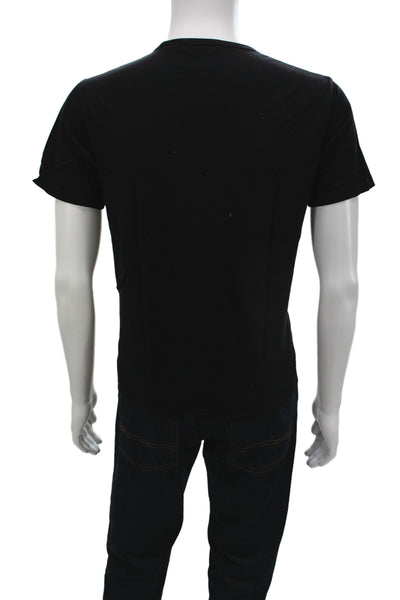 Theory Mens Black Basic T-Shirt Crew Neck Short Sleeve 100% Cotton Size M