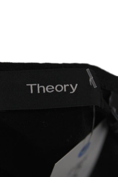 Theory Mens Black Basic T-Shirt Crew Neck Short Sleeve 100% Cotton Size M