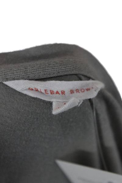 Orlebar Brown Mens Basic V Neck Gray Cotton Short Sleeve T-Shirt Size L