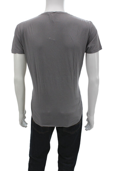 Orlebar Brown Mens Basic Gray Cotton T-Shirt Size L