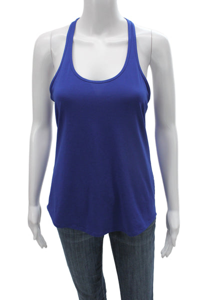 Lululemon Women Blue Scoop Neck Basic Tank Sleeveless Athleisure Size 4