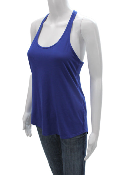 Lululemon Women Blue Scoop Neck Basic Tank Sleeveless Athleisure Size 4