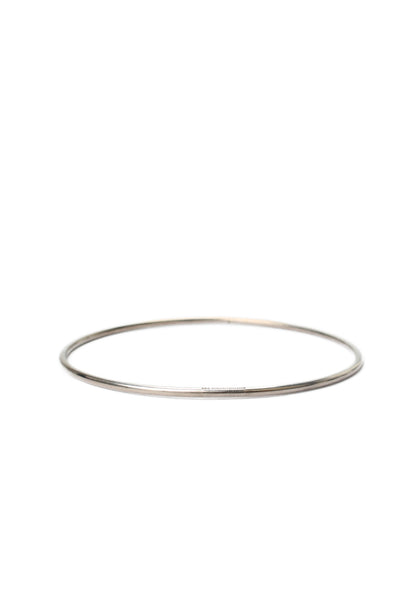 Ann Demeulemeester Womens 925 Silver Bangle Bracelet 2.7" 7.8g