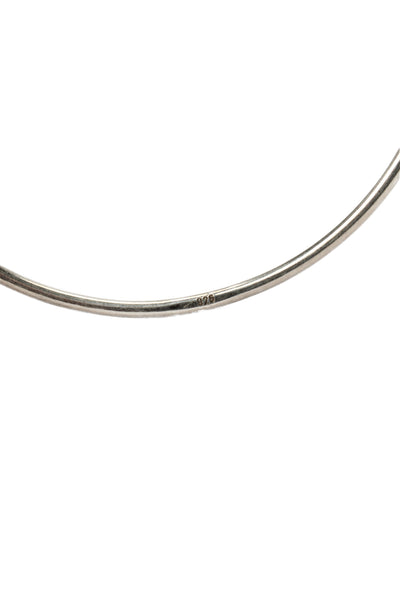 Ann Demeulemeester Womens 925 Silver Bangle Bracelet 2.7" 7.8g