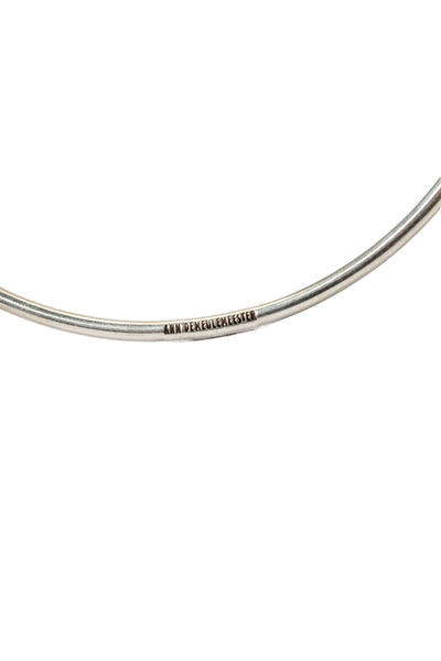 Ann Demeulemeester Womens 925 Silver Bangle Bracelet 2.7" 7.8g