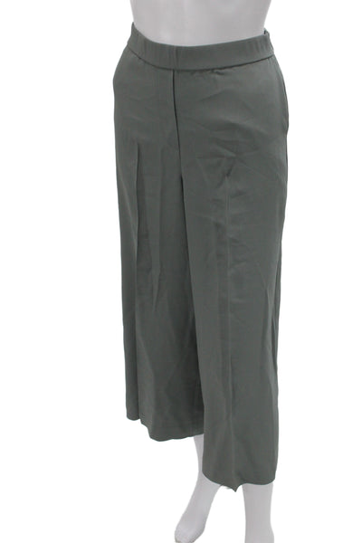 Theory Womens Gray Pant Suit Acetate Zip Long Sleeve Athleisure Size PP