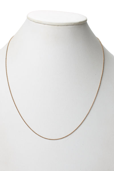 Mejuri Womens 18K Gold Vermeil 1.3mm Cable Chain 22" 2.8g