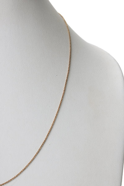 Mejuri Womens 18K Gold Vermeil 1.3mm Cable Chain 22" 2.8g