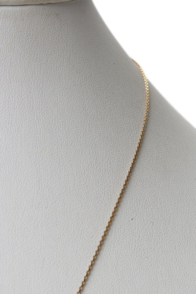 Mejuri Womens 18K Gold Vermeil Terra Coin Pendant Necklace 22" 7.2g