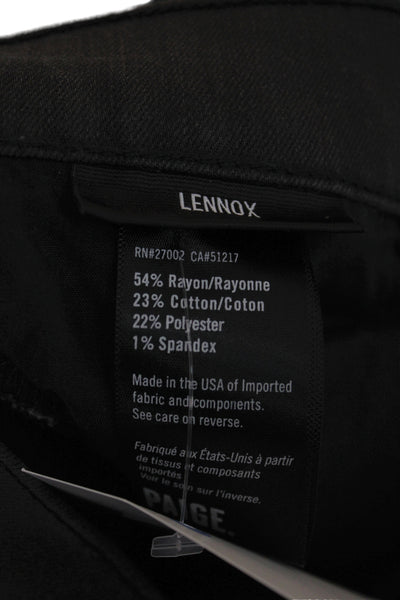 Paige Mens Black Skinny Jeans Cotton High Rise Size 31