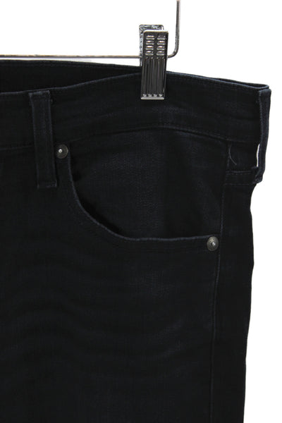 Paige Women Black Skinny Jeans High Rise Cotton Blend Size 31