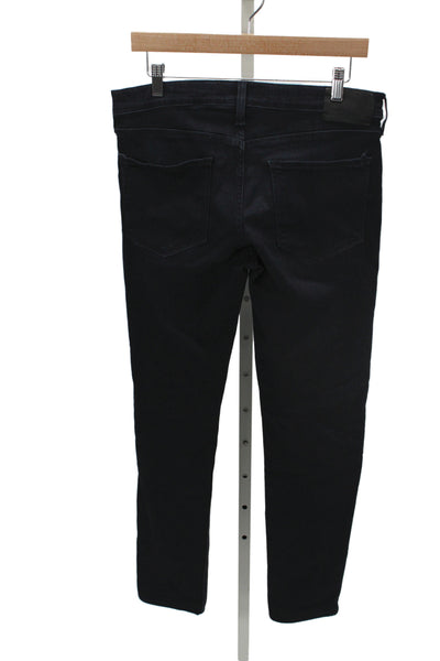 Paige Women Black Skinny Jeans High Rise Cotton Blend Size 31
