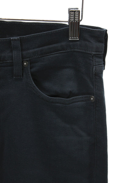 Paige Mens Skinny Jeans Black High Rise Cotton Blend Button Size 31
