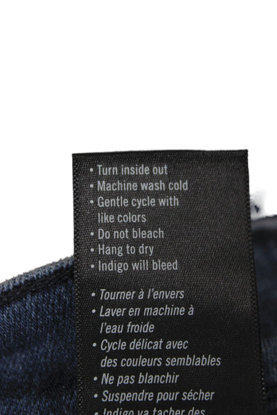 Paige Mens Straight Jeans Blue Cotton High Rise Size 31