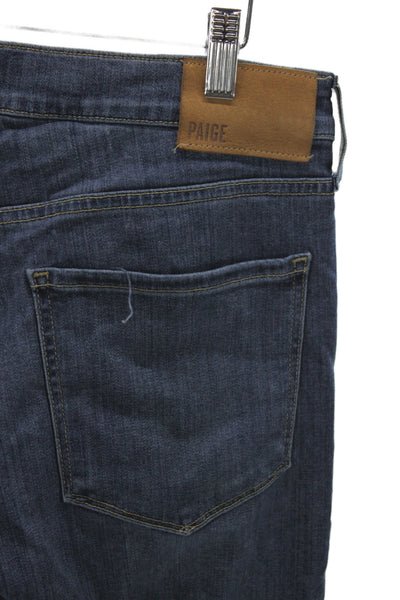 Paige Mens Skinny Blue Jeans Cotton High Rise Size 31