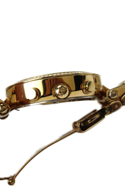 Michael Kors Womens Gold Tone Crystal Parker MK-5354 Quartz Watch 39mm