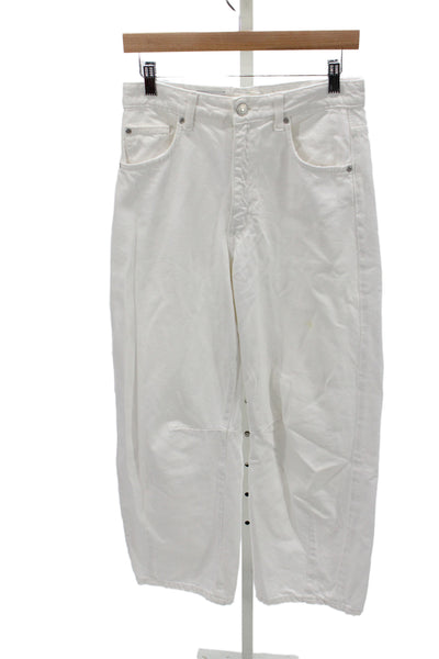 Zara Womens White Wide-Leg Jeans Size 2