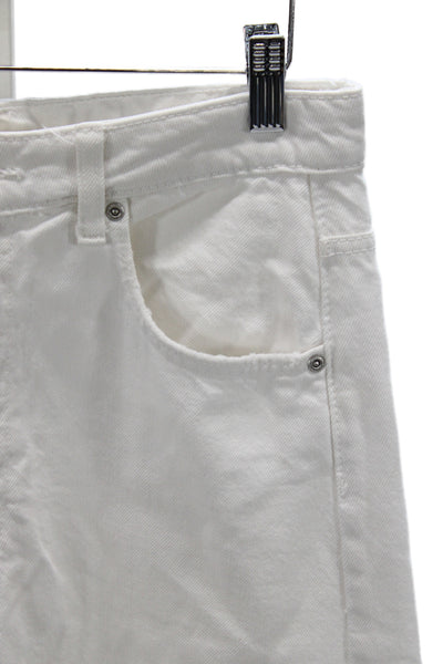 Zara Womens White Wide-Leg Jeans Size 2