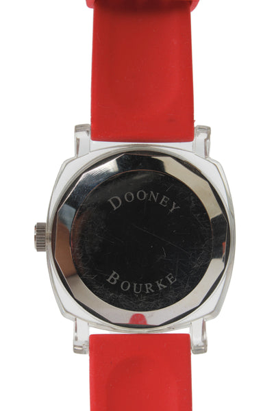 Dooney & Bourke Womens Vintage Stainless Steel Plaid Dial Quartz Watch 44mm