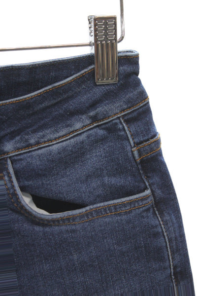 Closed Womens Ankle Jeans Blue Mid Rise Button Size 25