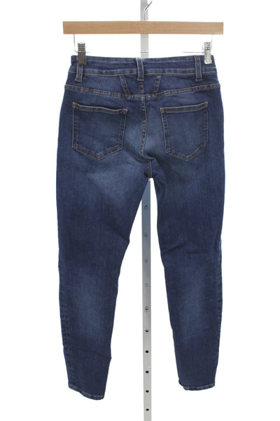 Closed Womens Ankle Jeans Blue Mid Rise Button Size 25