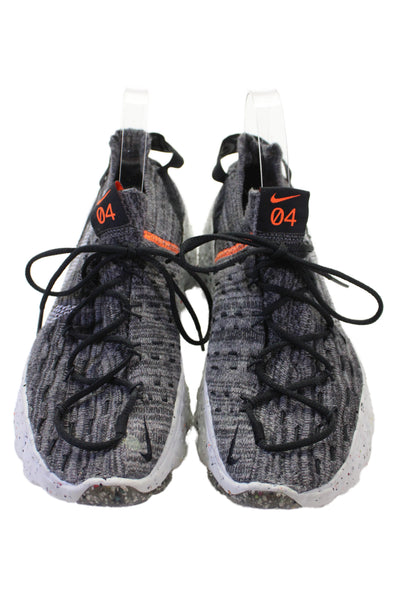 Nike Womens Lace Up Space Hippie 04 Crater Foam Sole Sneakers Gray Size 7