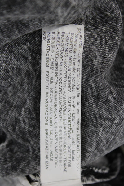 Zara Women Mini Studded Gray Cotton Skirt Size S