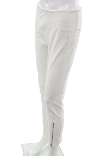 Lysse Womens Ankle Leggings White Cotton Size M