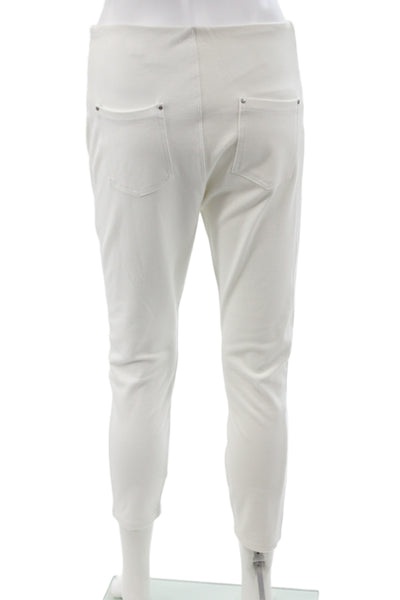 Lysse Womens Ankle Leggings White Cotton Size M
