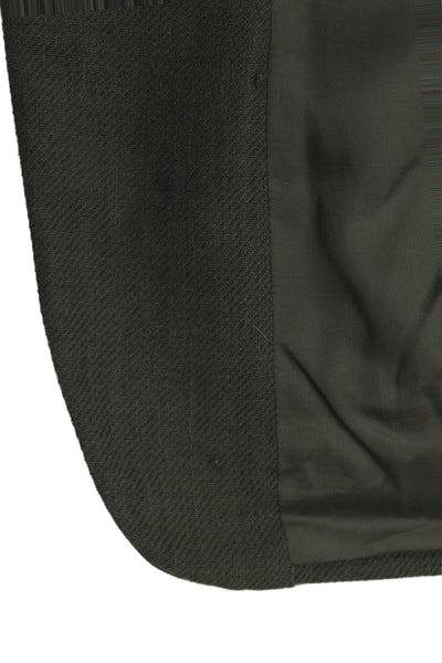 Joseph Abboud Mens Herringbone Wool Blazer Green Button Size 40