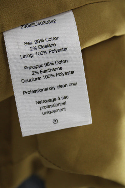 Veronica Beard Women Straight Pencil Skirt Brown Button Knee Length Size 4