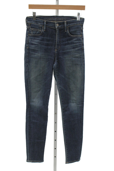 Citizens of Humanity Women Skinny Jeans Blue Cotton Size 27