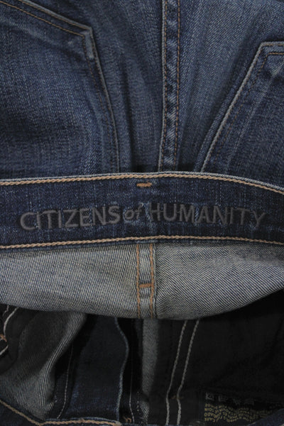 Citizens of Humanity Women Skinny Jeans Blue Cotton Size 27