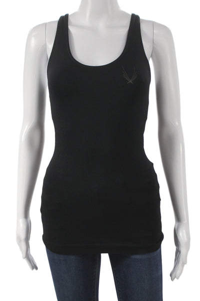 Lucas Hugh Womens Black Sleeveless Scoop Neck Basic Tank Size XS