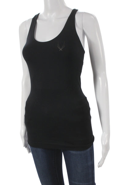 Lucas Hugh Womens Black Sleeveless Scoop Neck Basic Tank Size XS