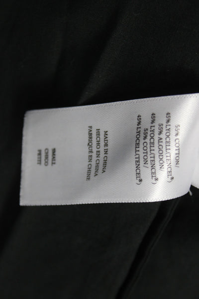 Rails Womens Mini Dress Sleeveless V-Neck Black Cotton Size S