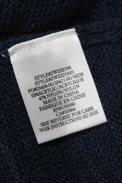 Z Supply Womens Blue Crew Neck Pullover Sweater Long Sleeve Size XS