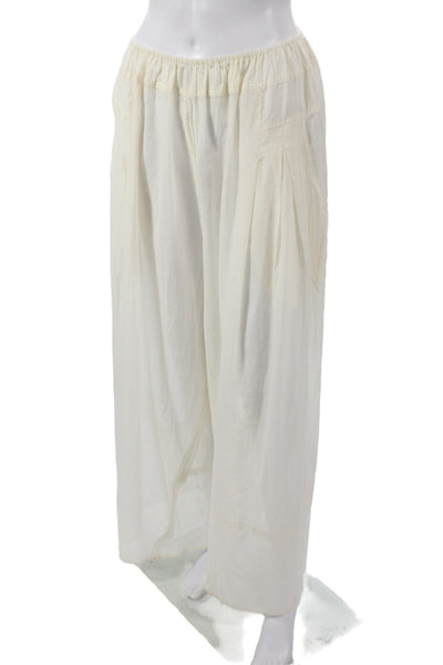 Intimately Free People Women Harem Pants Ivory Cotton Pull On Size XS
