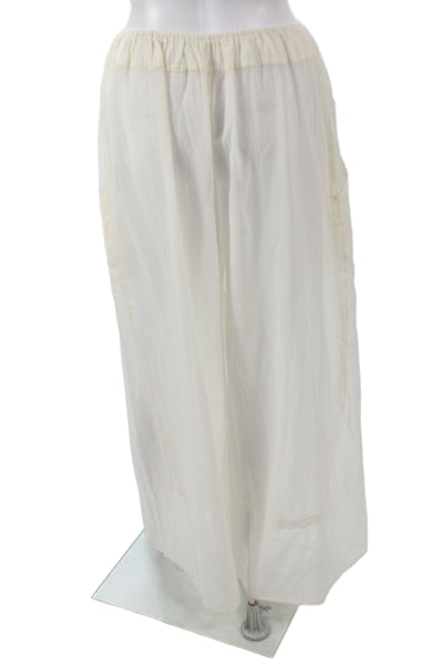 Intimately Free People Women Harem Pants Ivory Cotton Pull On Size XS
