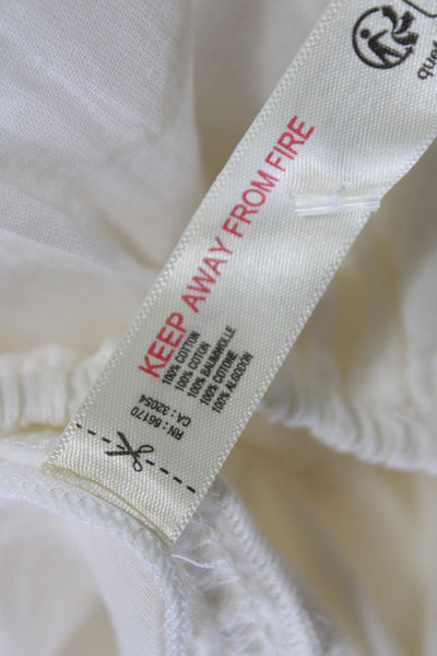 Intimately Free People Women Harem Pants Ivory Cotton Pull On Size XS