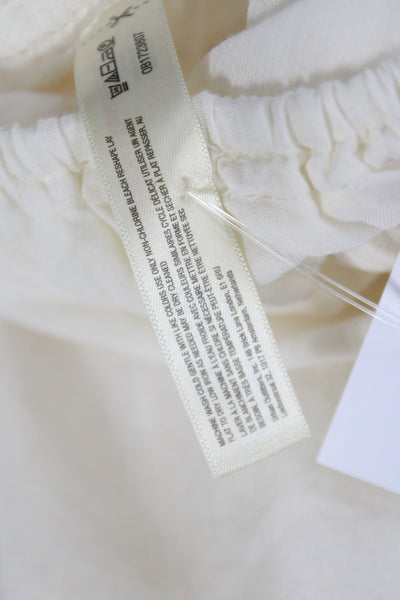 Intimately Free People Women Harem Pants Ivory Cotton Pull On Size XS