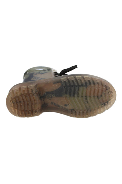 Love Moschino Womens Camouflage Print Ankle Boots Brown Green Size 37 7
