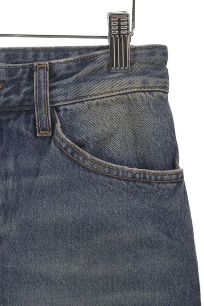 SPRWMN Women Straight Jeans Blue 100% Cotton Button Mid Rise Size 23