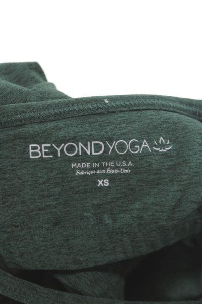 Lululemon Women Basic Green Scoop Neck Tank Polyester Size XS